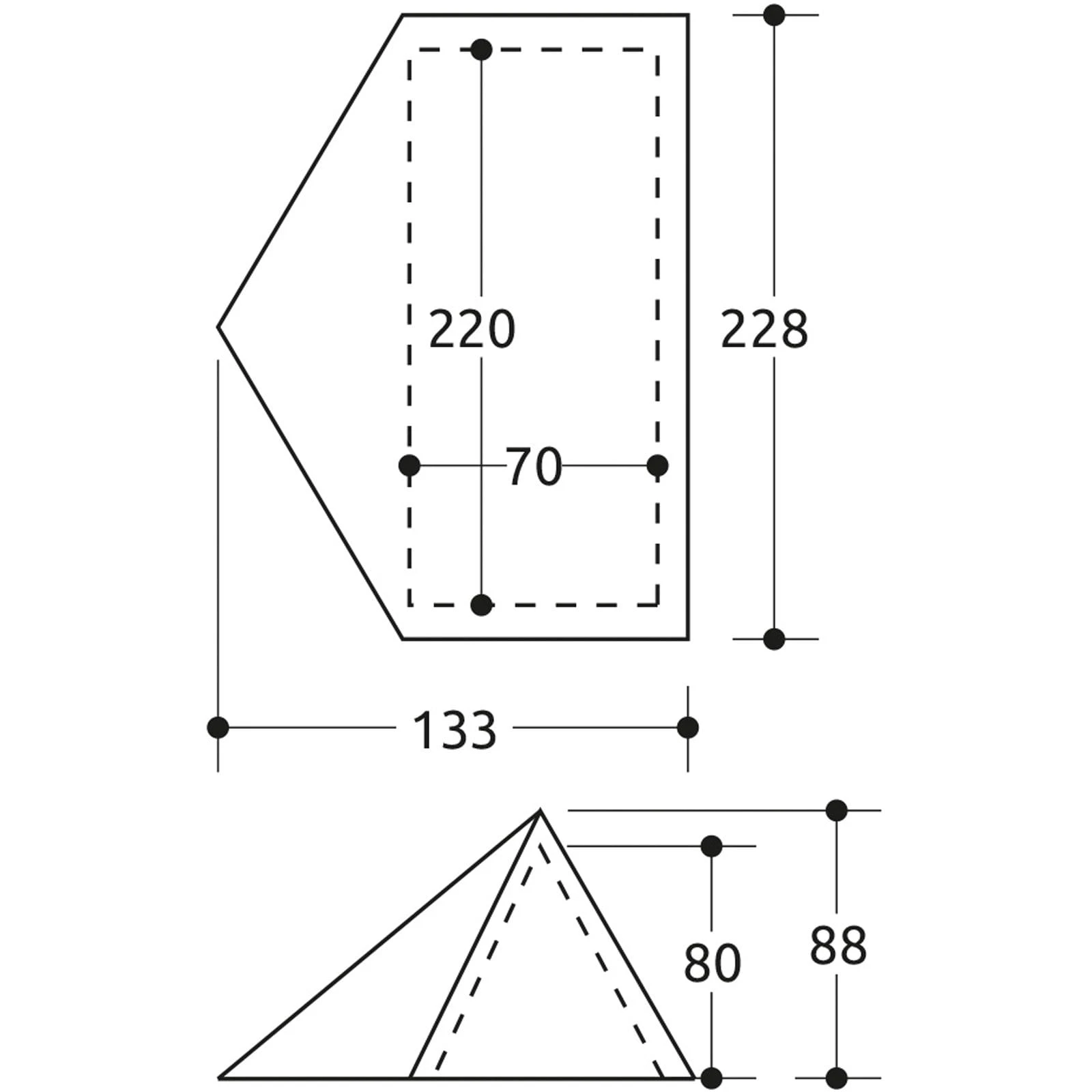 Camp Minima 1 Evo - 1 Personen Zelt 5 Camp Minima 1 Evo - 1 Personen Zelt – Bild 3