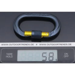 Climbing Technology OVX SG - Ovalkarabiner -Campfreunde Geschäft climbing technology ovx sg ovalkarabiner anthracite gold gate ctl 2c50100shcctstd 1