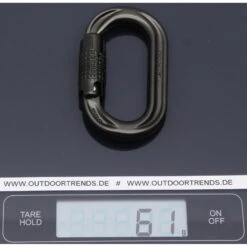 DMM Perfect O Locksafe - Oval-Karabiner -Campfreunde Geschäft dmm perfect o locksafe oval karabiner matt grey a597mg 1