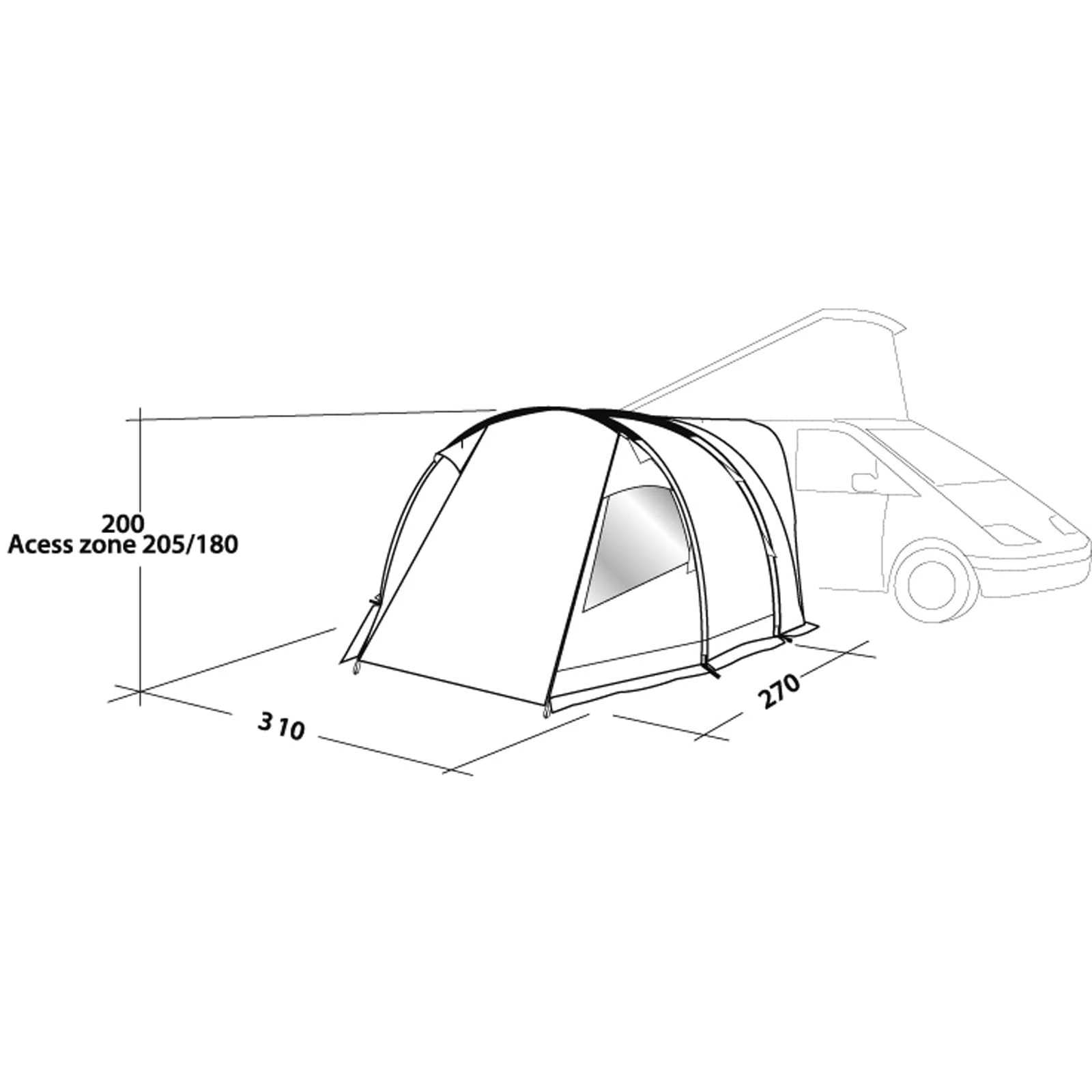 Easy Camp Shamrock - Busvorzelt 4 Easy Camp Shamrock - Busvorzelt – Bild 2