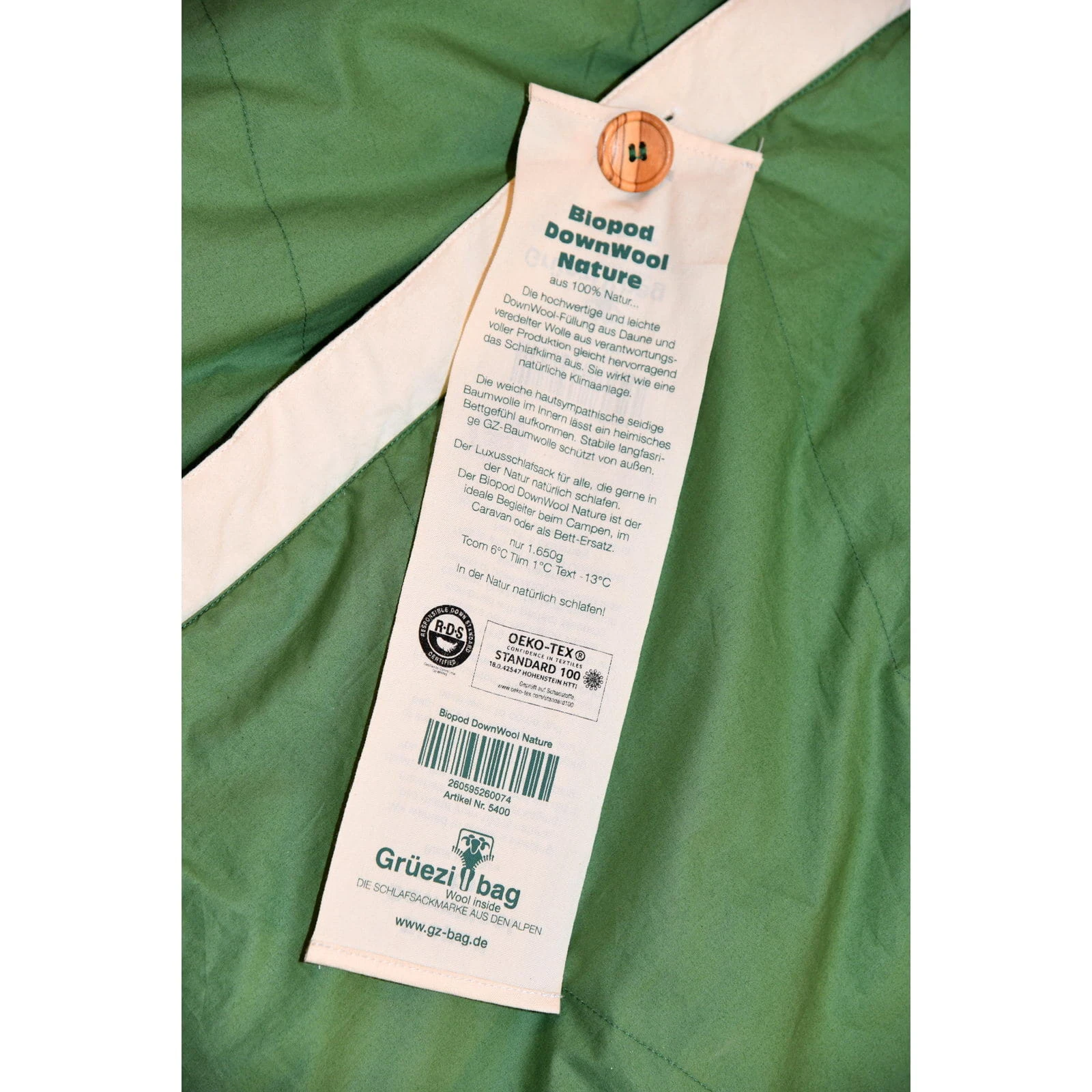 Grüezi Bag Biopod DownWool Nature Comfort - Daunen- & Wollschlafsack 12 Grüezi Bag Biopod DownWool Nature Comfort - Daunen- & Wollschlafsack – Bild 10
