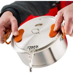 GSI Galcier Stainless Base Camper Medium Set - Kochset -Campfreunde Geschäft gsi galcier stainless base camper medium set kochset 68183 9