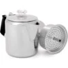 GSI Glacier Stainless 6 Cup Percolator - Kaffee-Kocher -Campfreunde Geschäft gsi glacier stainless 6 cup percolator kaffee kocher 365206