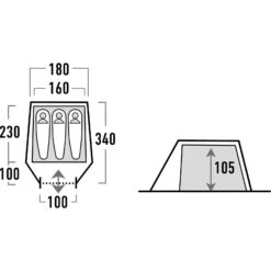 HIGH PEAK Kite 3 LW - Tunnel-Zelt -Campfreunde Geschäft high peak kite 3 tunnel zelt pesto red hip 10344 2