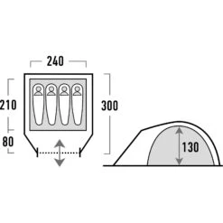 HIGH PEAK Nevada 4.0 - Kuppelzelt -Campfreunde Geschäft high peak nevada 4 0 kuppelzelt grey hip 10204 2