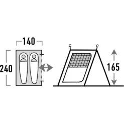 HIGH PEAK Tour 2.0 Inner - Innenzelt -Campfreunde Geschäft high peak tour 2 0 inner innenzelt hip 14168 1