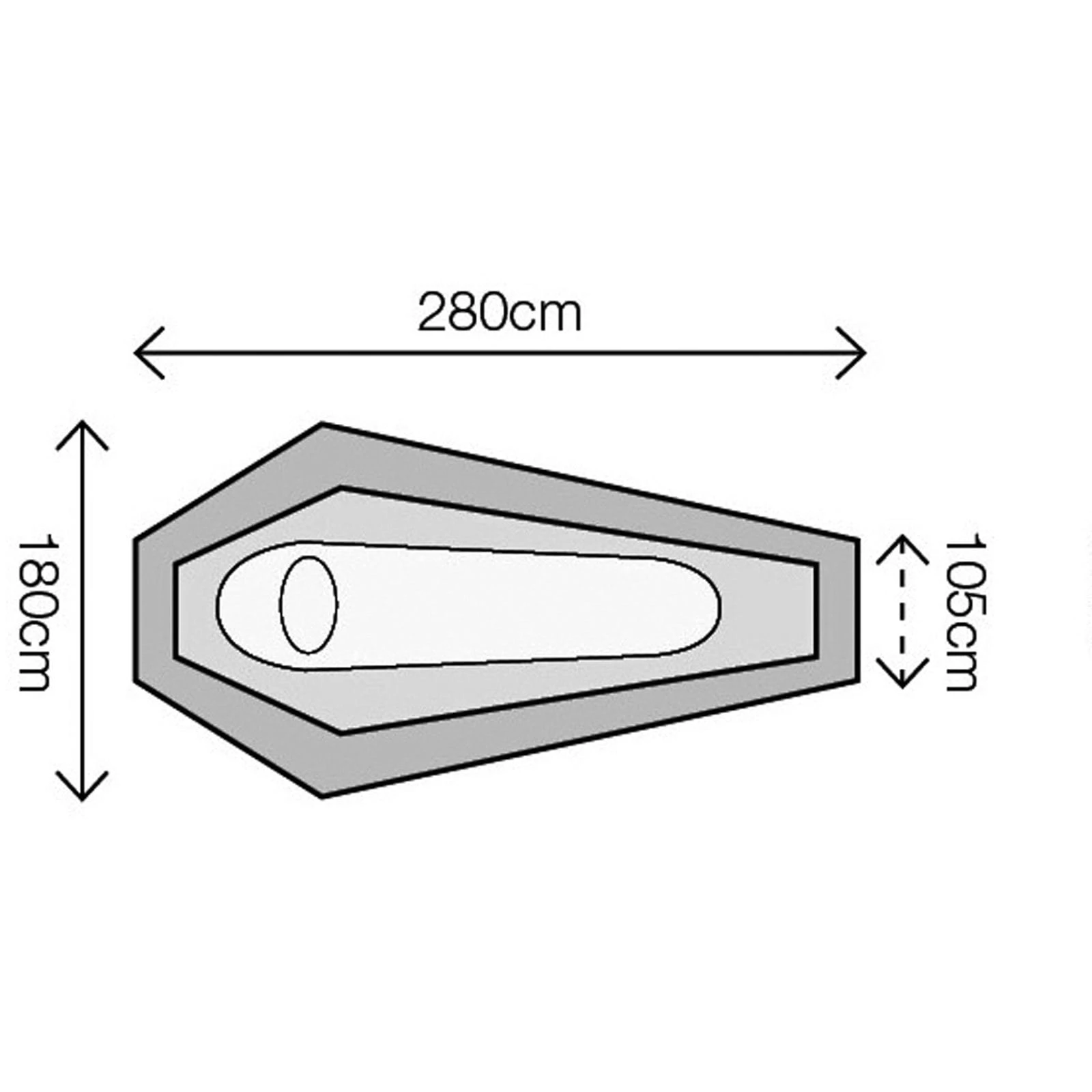 HIGHLANDER Blackthorn 1XL - Tunnelzelt 5 HIGHLANDER Blackthorn 1XL - Tunnelzelt – Bild 3
