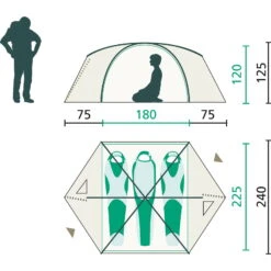 Jack Wolfskin Eclipse III - 3-Personen-Zelt -Campfreunde Geschäft jack wolfskin eclipse iii 3 personen zelt jw 3008071 4181 os 4