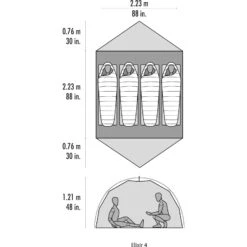 MSR Elixir 4 - Vier-Personen-Zelt -Campfreunde Geschäft msr elixir 4 vier personen zelt cd 10333 4