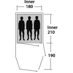 Outwell Earth 3 - Drei-Personen-Tunnel-Zelt -Campfreunde Geschäft outwell earth 3 drei personen tunnel zelt green grey rl 150171 2