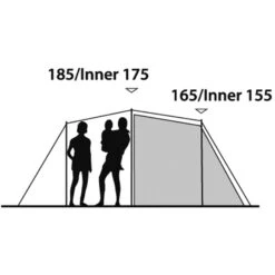 Outwell Earth 5 - Fünf-Personen-Tunnel-Zelt -Campfreunde Geschäft outwell earth 5 fuenf personen tunnel zelt green grey rl 150173 2