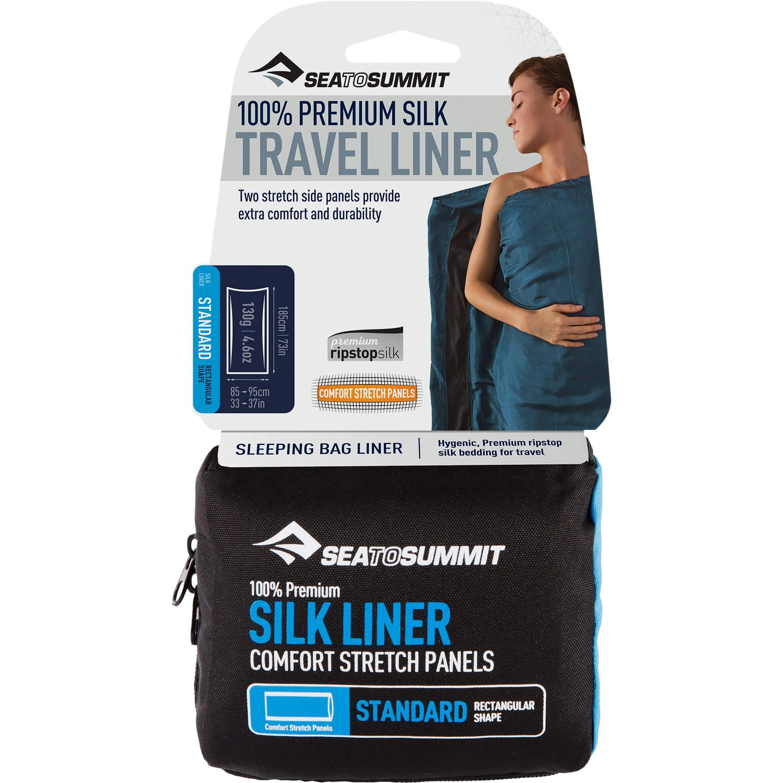 Sea To Summit Silk Stretch Liner Rectangular Standard 4 Sea To Summit Silk Stretch Liner Rectangular Standard – Bild 2