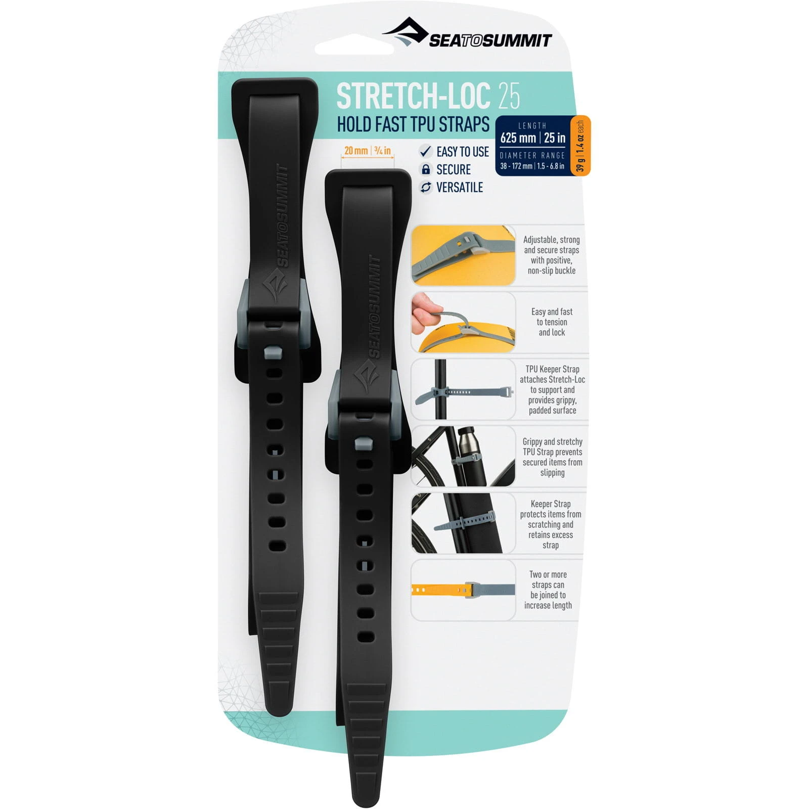 Sea To Summit Stretch-Loc 25 - Spannband 3 Sea To Summit Stretch-Loc 25 - Spannband