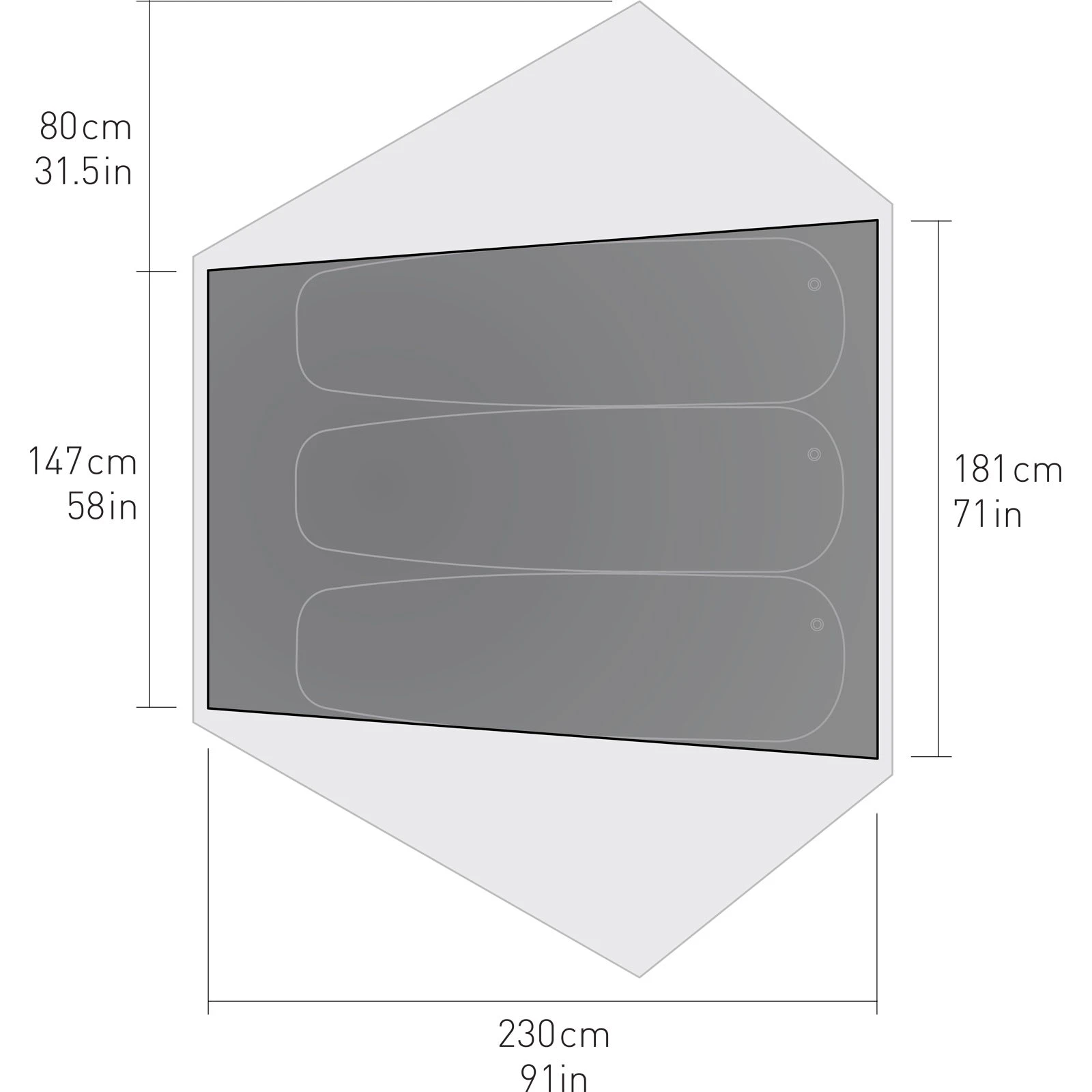 Sea To Summit Telos TR3 - 3 Personen Zelt 5 Sea To Summit Telos TR3 - 3 Personen Zelt – Bild 3