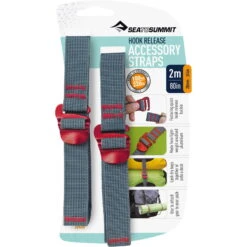 Sea To Summit Tie Down Hook Strap - 2 Stk. 20 Mm X 2,0 M Rot
