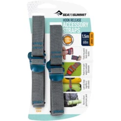 Sea To Summit Tie Down Hook Strap - 2 Stk. 20 Mm X 1,5 M Blau