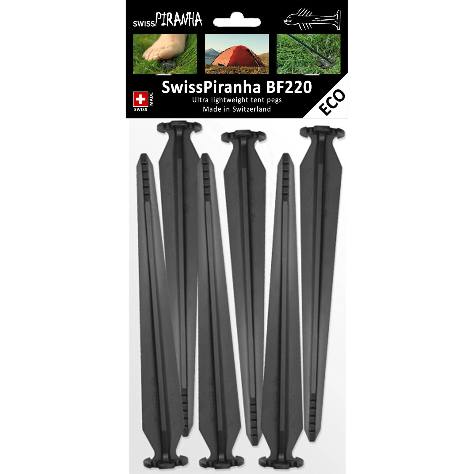 SwissPiranha BF220 - Zeltheringe 4 SwissPiranha BF220 - Zeltheringe – Bild 2