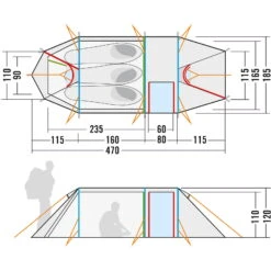 Tatonka Alaska 3.235 PU - Drei-Personen-Zelt -Campfreunde Geschäft tatonka alaska 3 235 pu drei personen zelt light olive tat 2457 333 3