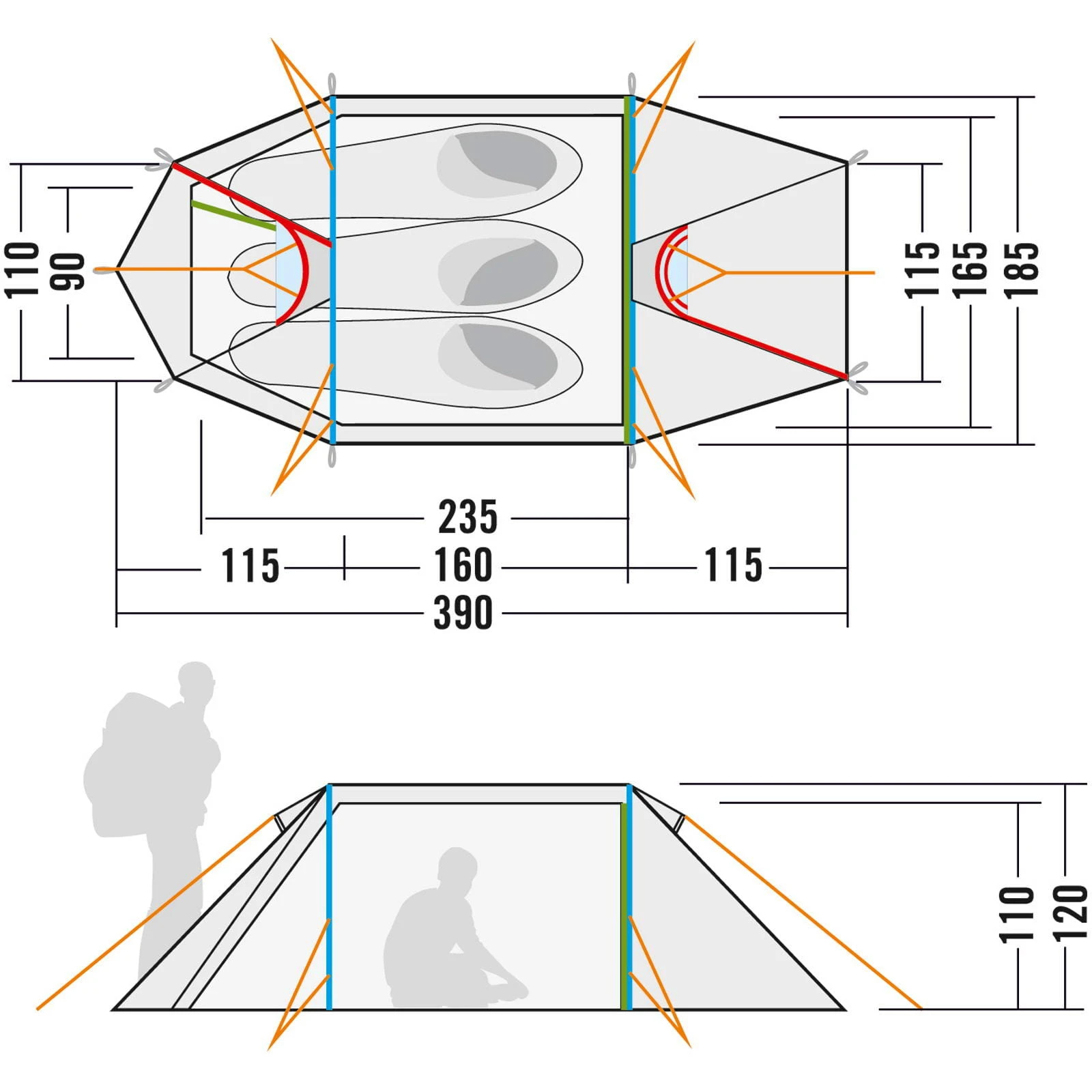 Tatonka Arctis 3.235 PU - Drei-Personen-Zelt 6 Tatonka Arctis 3.235 PU - Drei-Personen-Zelt – Bild 4