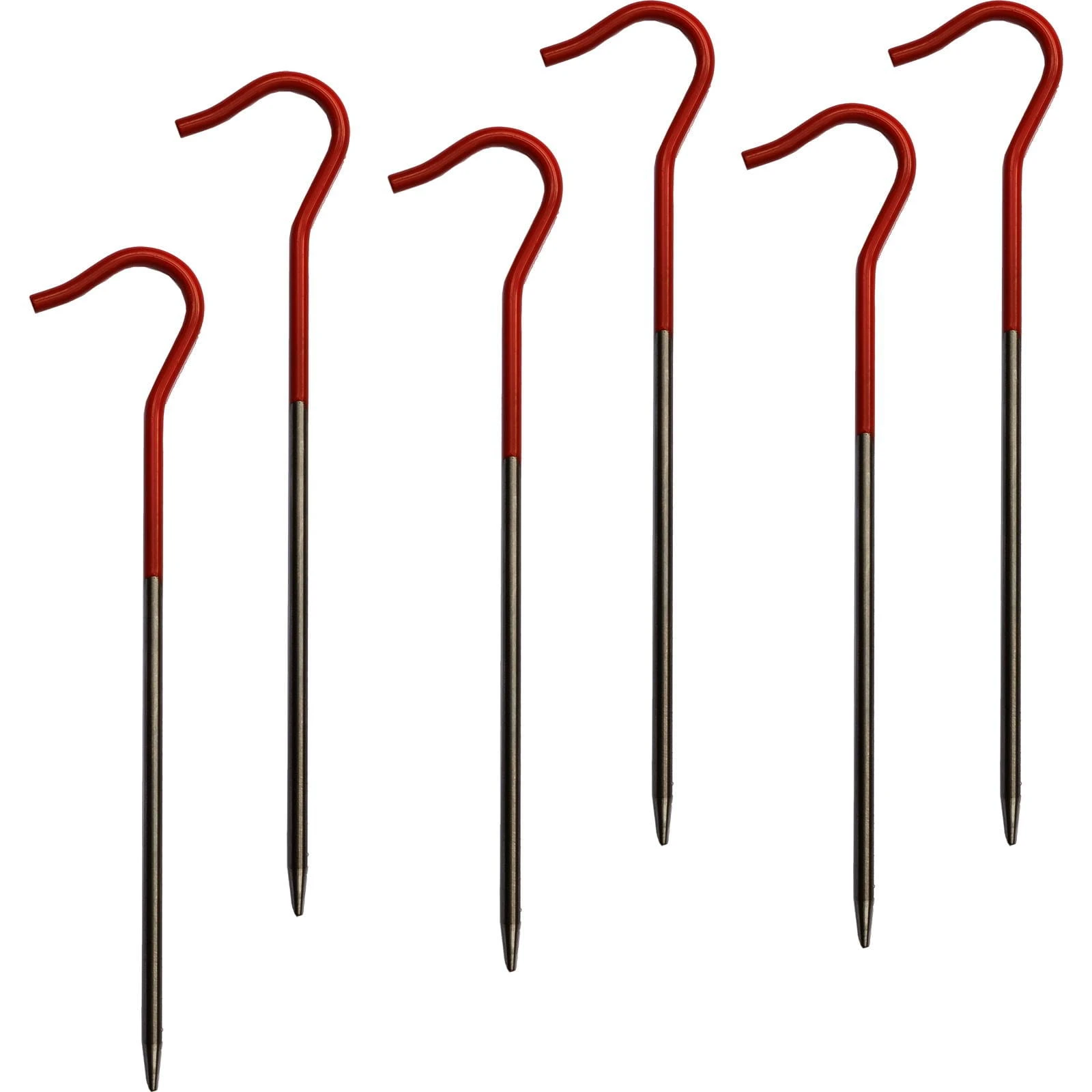 VARGO Titanium Tent Stake Fluorescent - Titanium Heringe 3 VARGO Titanium Tent Stake Fluorescent - Titanium Heringe