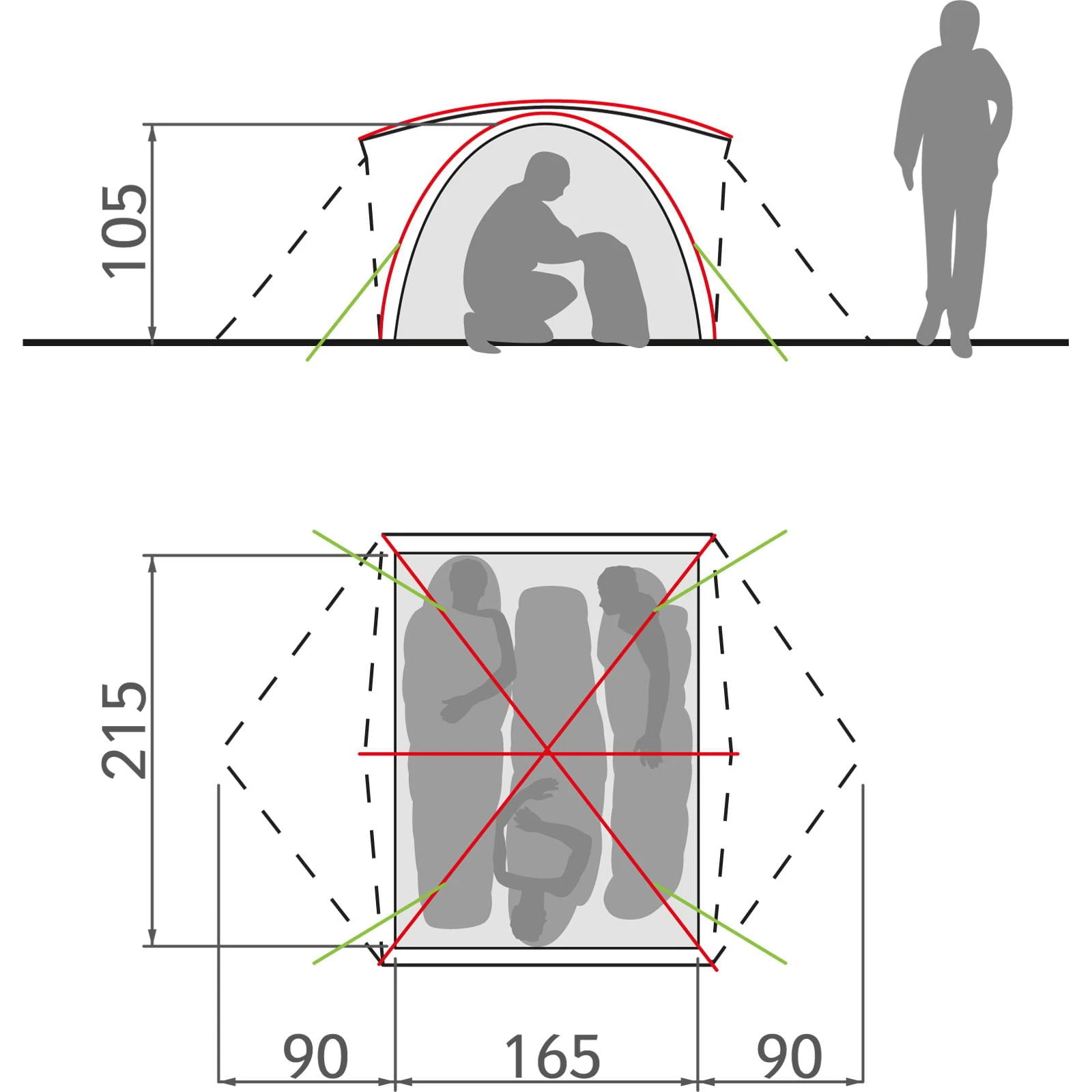 VAUDE Campo 3P - Drei-Personen-Zelt 6 VAUDE Campo 3P - Drei-Personen-Zelt – Bild 4