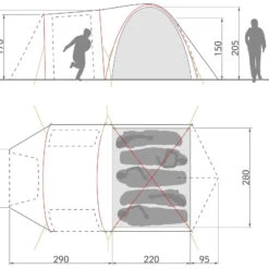 VAUDE Campo Casa XT 5P - Fünf-Personen-Zelt -Campfreunde Geschäft vaude campo casa xt 5p fuenf personen zelt vau 14229 1700 7