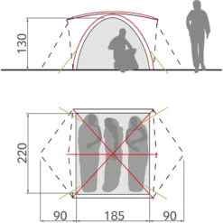 VAUDE Campo Grande 3-4P - Zelt -Campfreunde Geschäft vaude campo grande 3 4p zelt vau 14225 1700 5