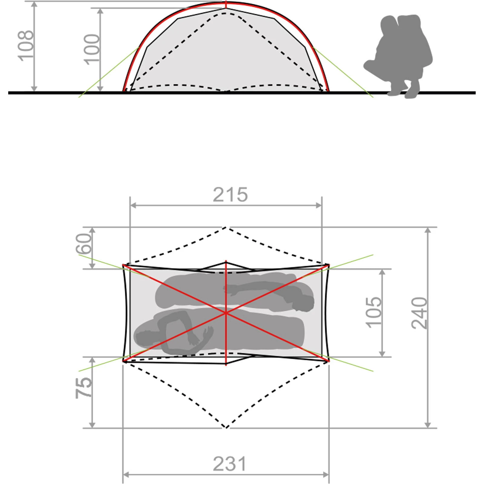 VAUDE Space Seamless 1-2P - Zelt 7 VAUDE Space Seamless 1-2P - Zelt – Bild 5