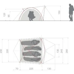 VAUDE Space XT 4P - Vier-Personen-Zelt -Campfreunde Geschäft vaude space xt 4p vier personen zelt avocado vau 15474 4510 2
