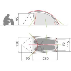 VAUDE Taurus 2P - Zwei-Personen-Zelt -Campfreunde Geschäft vaude taurus 2p zwei personen zelt 11498 4590 7