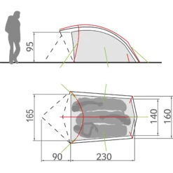 VAUDE Taurus 3P - Drei-Personen-Zelt -Campfreunde Geschäft vaude taurus 3p drei personen zelt 11499 4590 7