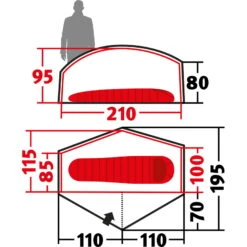 Wechsel Bella Zero-G Line - 1,5-Personen-Zelt -Campfreunde Geschäft wechsel bella zero g line 1 5 personen zelt green wec 231055 2