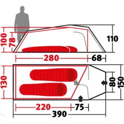 Wechsel Tempest 2 Zero-G - 2-Personen-Zelt -Campfreunde Geschäft wechsel tempest 2 zero g personen zelt green wec 231051 2